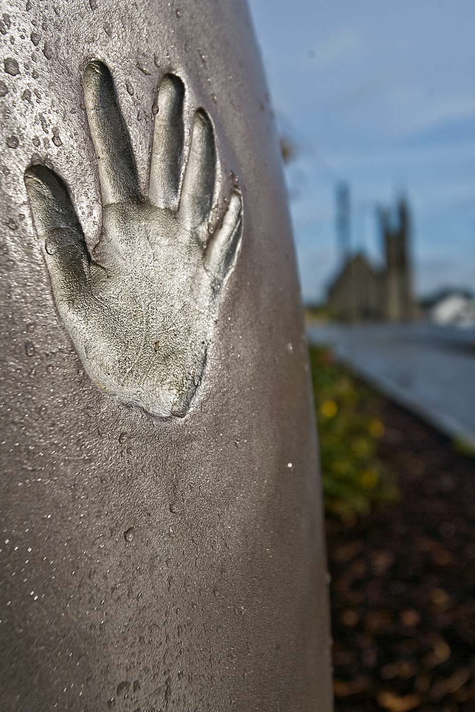 close up of a hand print on the Matrimony Tree