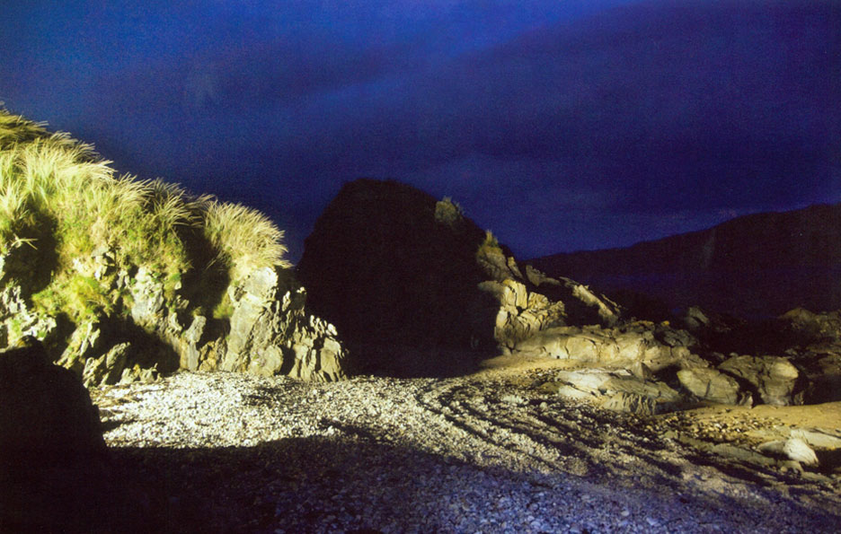 beach at night