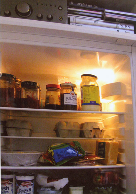 photo of thr inside of a fridge