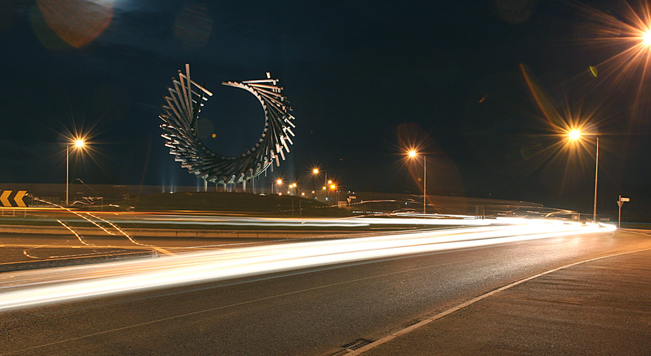 photo of pole star at night