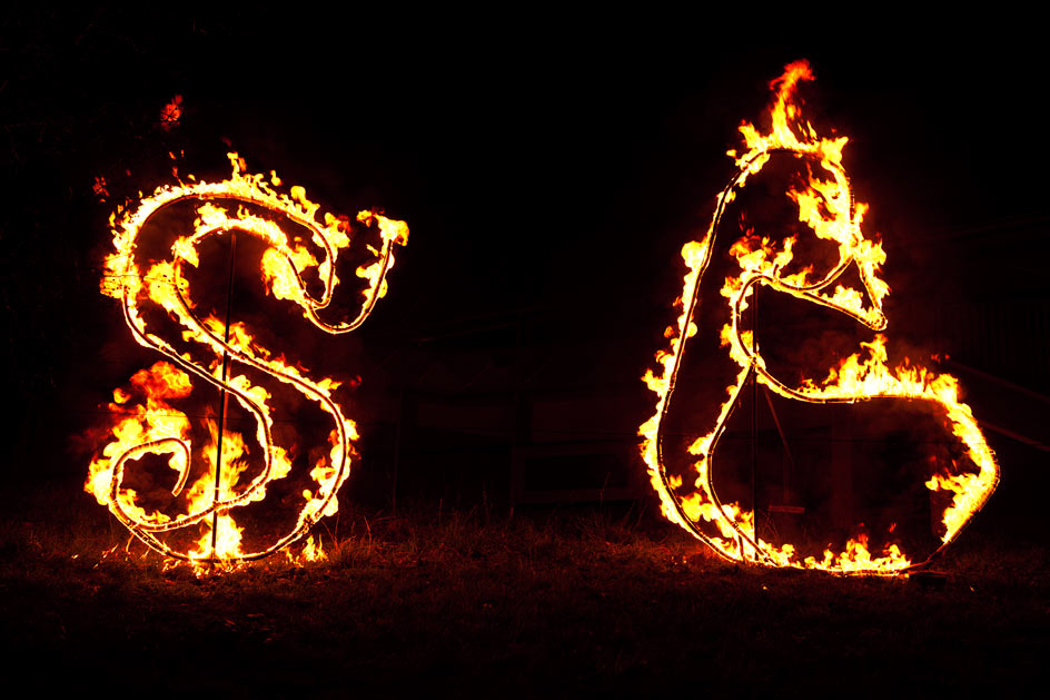  photo of fire display