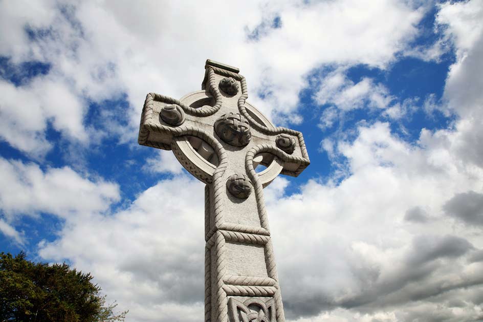 photo of stone cross