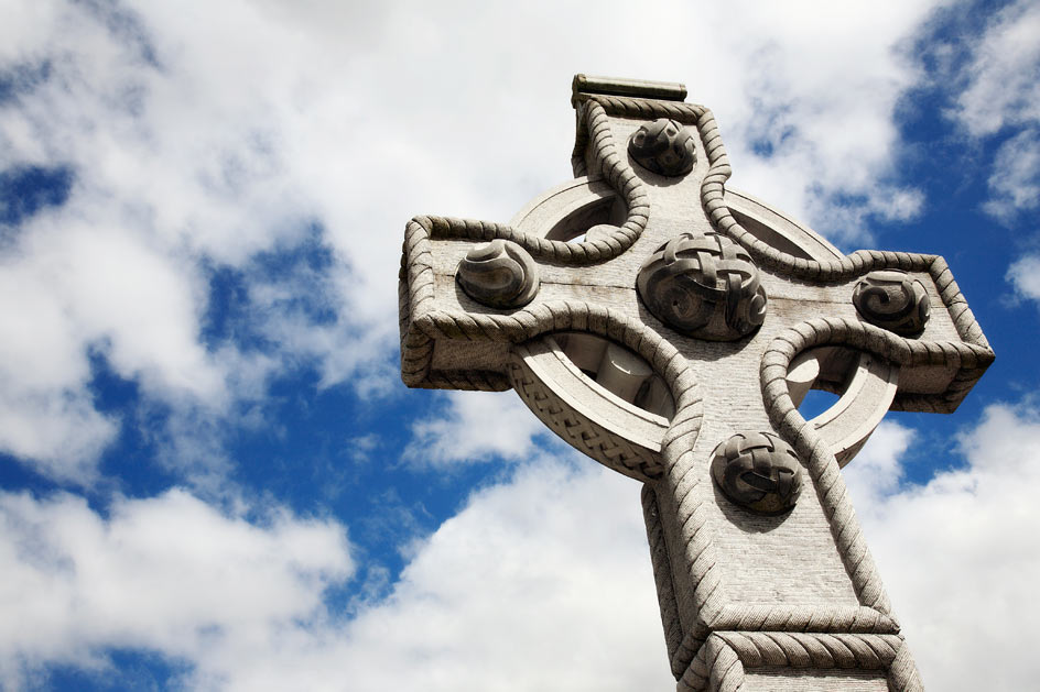 photo of stone cross