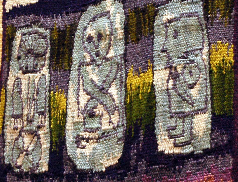 close up photo of woven tapestry